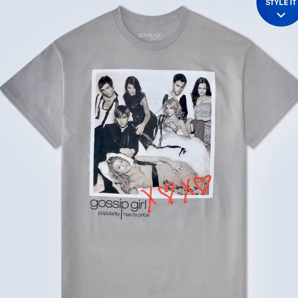 Gossip Girl Oversized Graphic T-Shirt